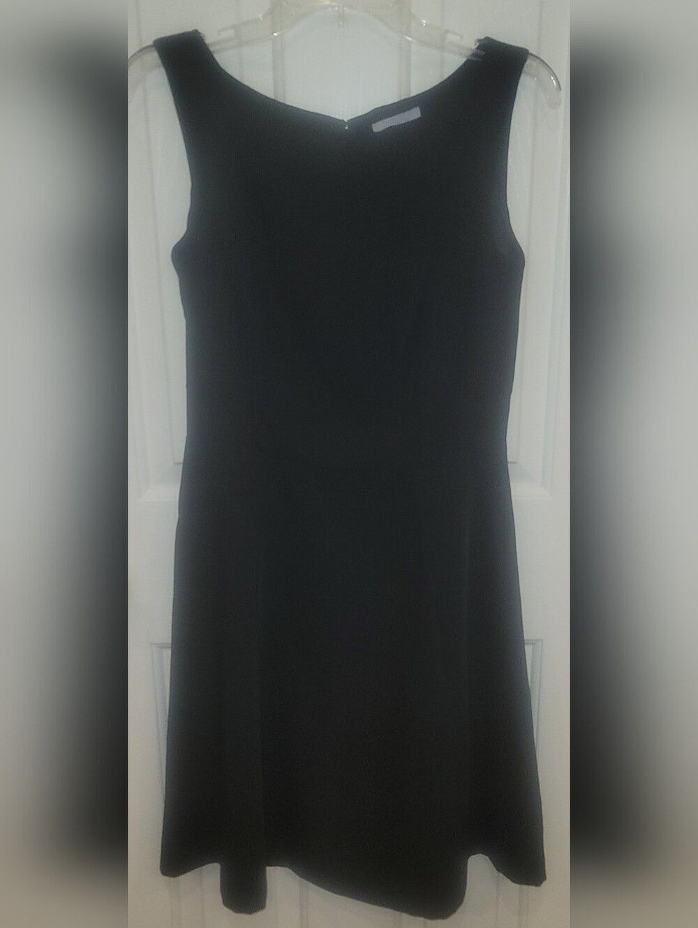 H&M Little Black Dress Sleeveless Fit & Flare A-Line Skater Cocktail Dress Sz 8 - Picture 2 of 6